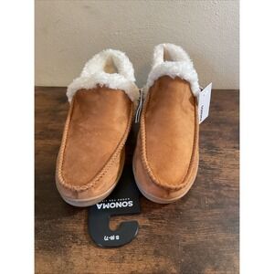 New Sonoma Women's Faux Fur Ankle Boot Slippers‎ Chestnut Size Small 6-7